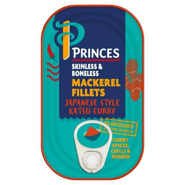 Princes Mackerel Fillets Japanese Style Katsu Curry 125g