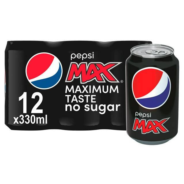 Pepsi Max Cans 12x330ml