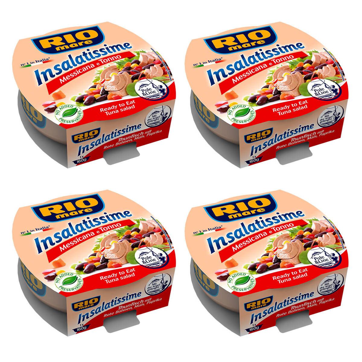 Rio Mare Insalatissime Mexican Style Tuna Salad, 4 x 160g Spreads & Condiments Costco UK