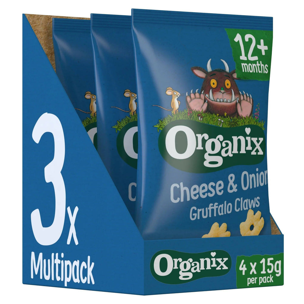 Organic Cheese & Onion Gruffalo Claws Snack Multipack