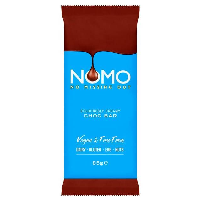 NOMO Deliciously Creamy Choc Bar 85g freefrom Sainsburys   