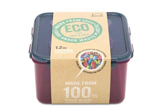 Lock & Lock Eco 1.2L Square Storage Foil food bags & storage Sainsburys   