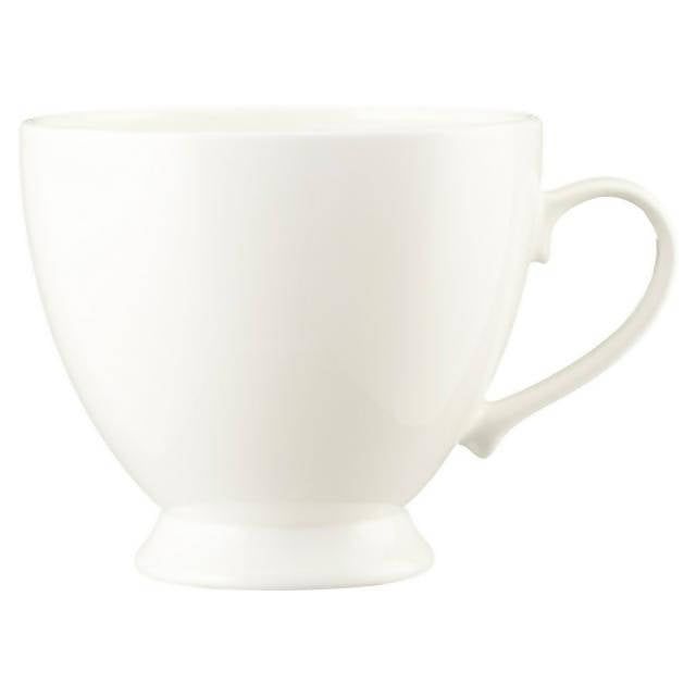 Sainsbury's Home Collection Bone China Large Footed Mug White tableware Sainsburys   