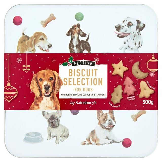 Sainsbury's Festive Biscuit Selection For Dogs 500g