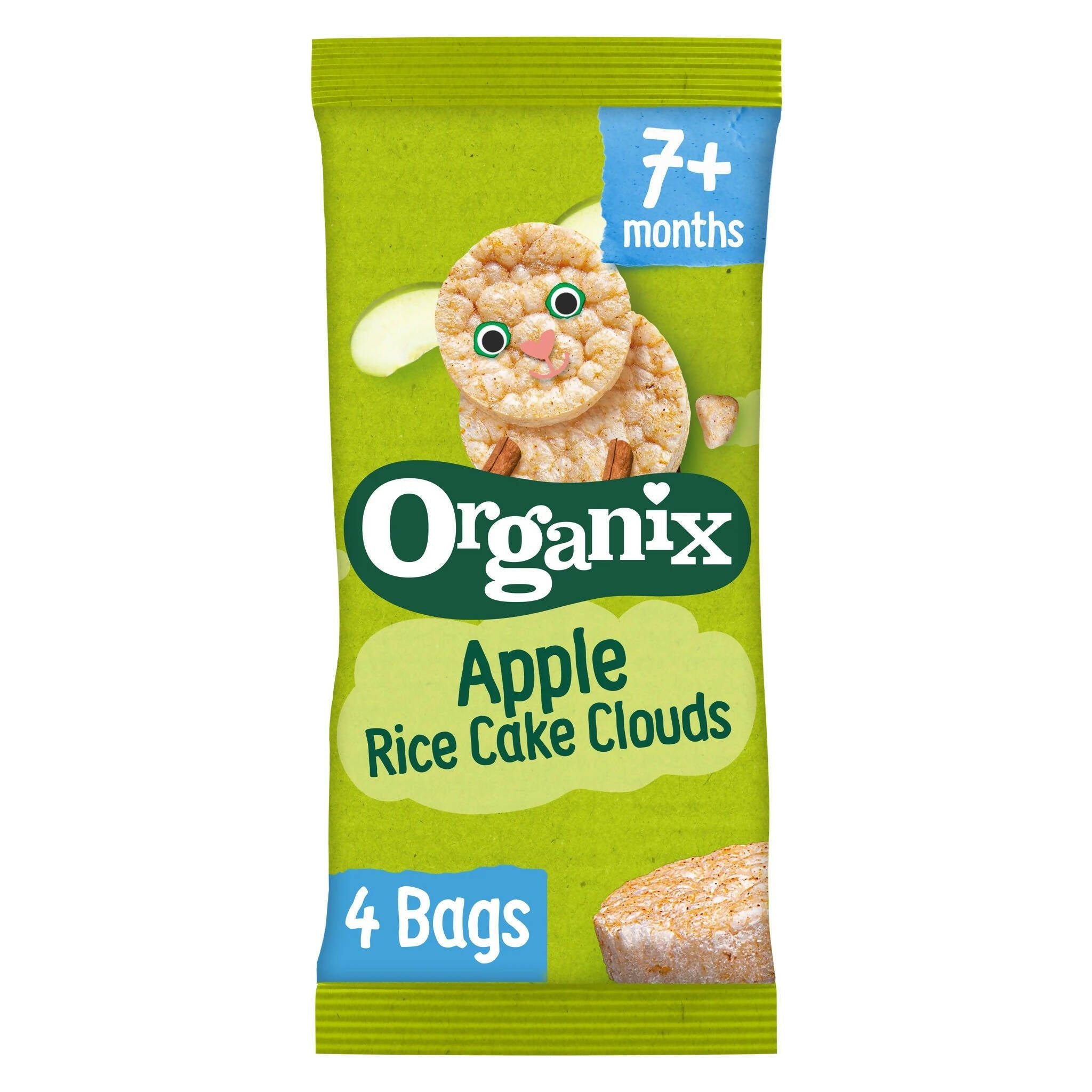 Organix Apple Rice Cake Clouds Multipack 72g (4x18g) GOODS McGrocer Direct   