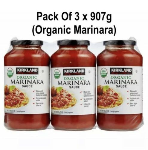 Kirkland Signature Organic Marinara Sauce, 3X907g