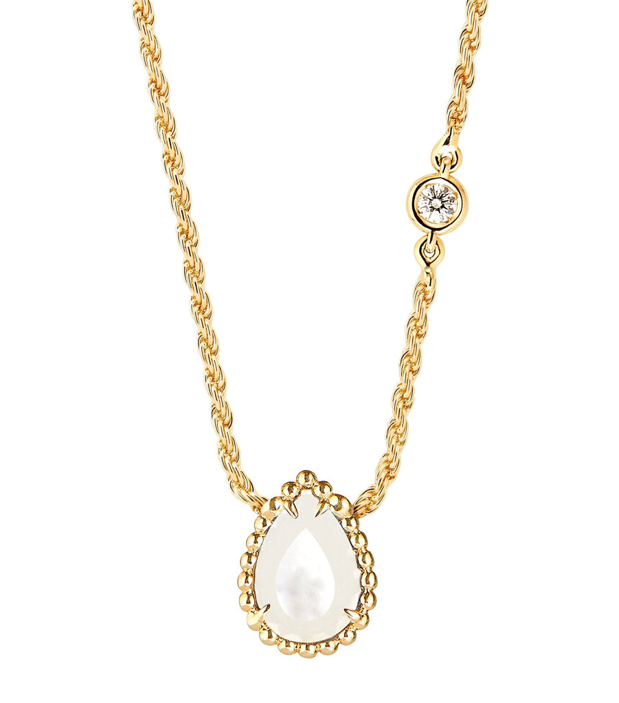 Yellow Gold, Diamond and Pinctada Maxima Serpent Bohème Necklace