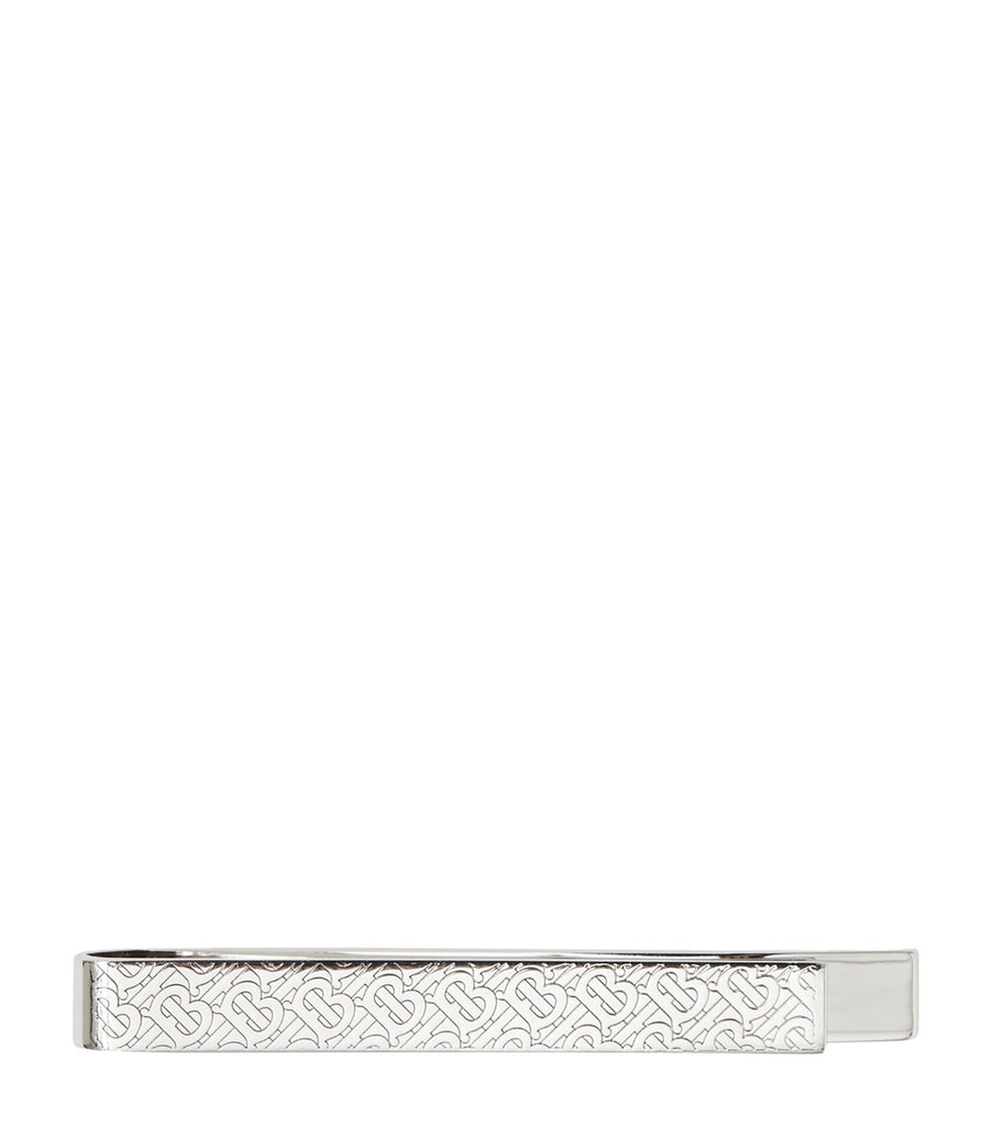 Palladium-Plated TB Monogram Tie Bar