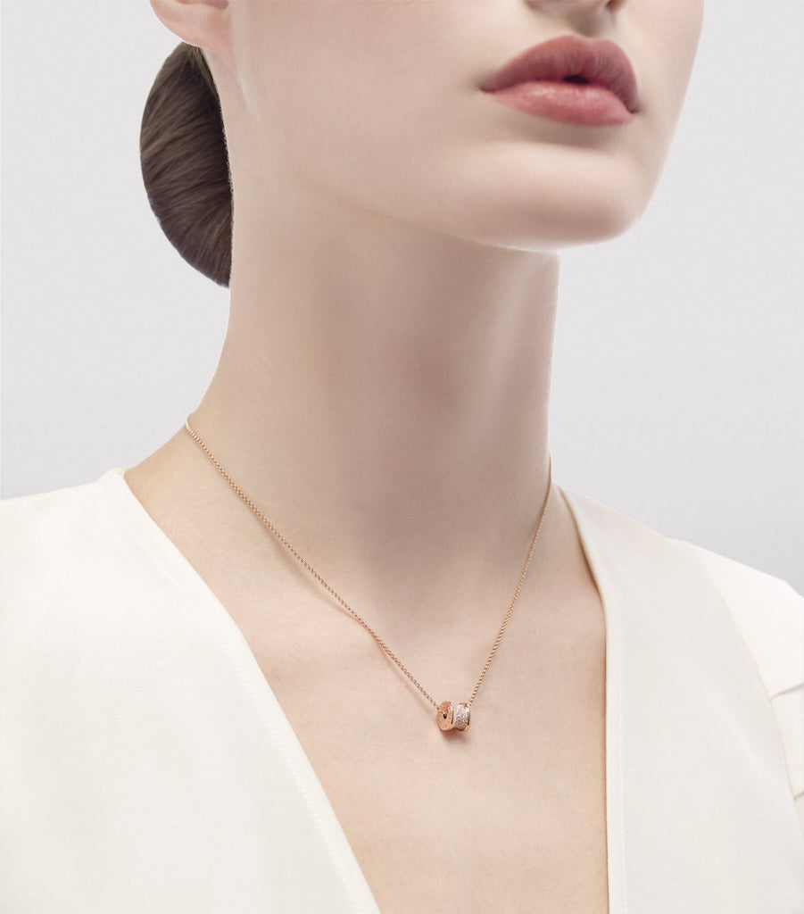 Rose Gold And Diamond B.zero1 Necklace