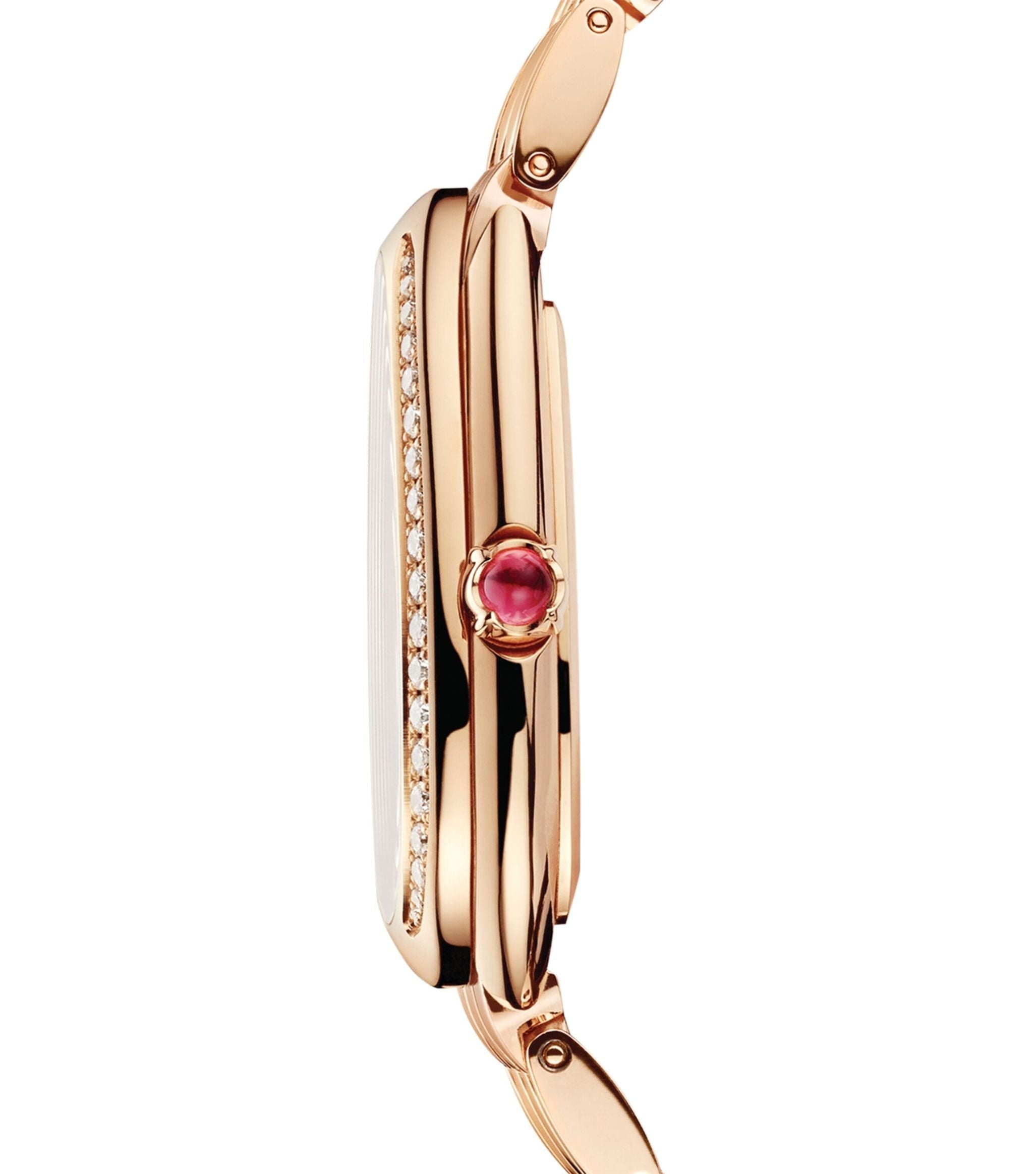 Rose Gold and Diamond Serpenti Seduttori Watch 33mm GOODS Harrods   