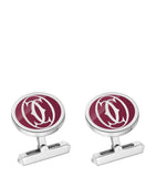 Sterling Silver Double C de Cartier Cufflinks GOODS Harrods   