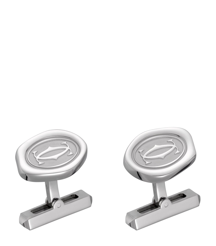 Sterling Silver Wax Seal Cufflinks