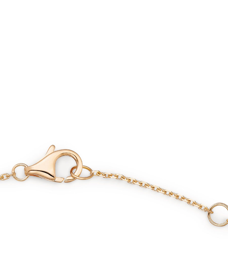 White, Yellow, Rose Gold and Diamond Trinity Necklace