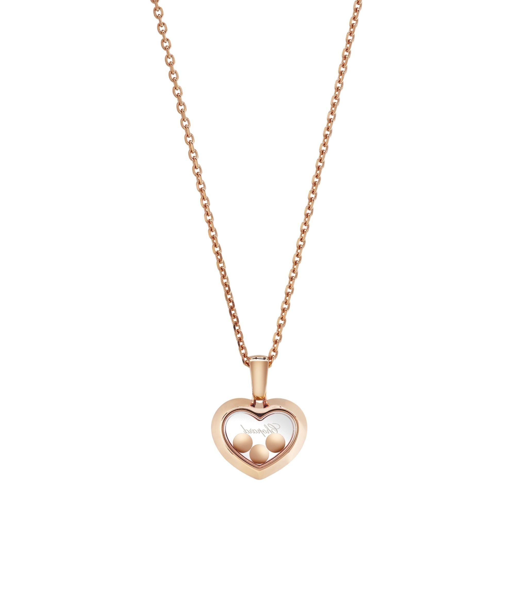 Rose Gold And Diamond Happy Diamonds Icons Pendant GOODS Harrods   