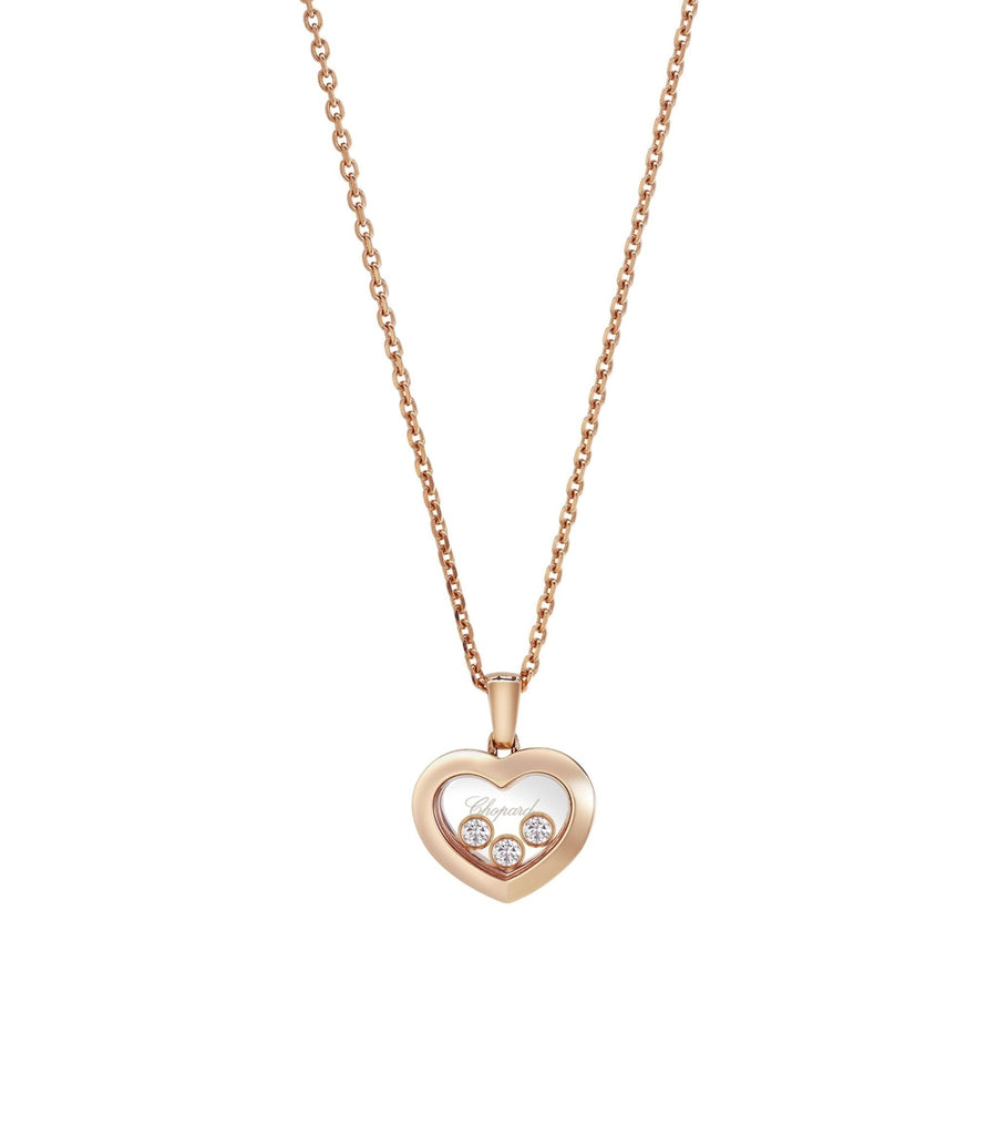 Rose Gold And Diamond Happy Diamonds Icons Pendant