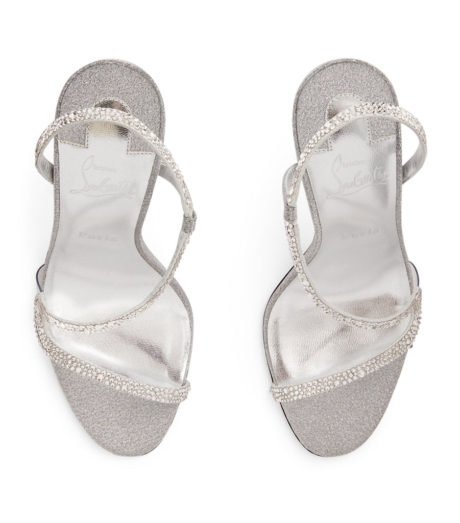 Rosalie Crystal-Embellished Sandals 100