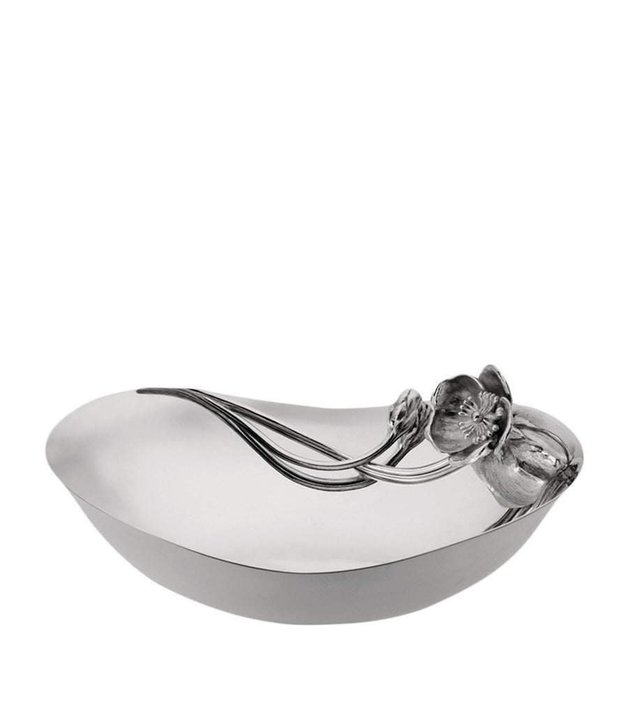 Silver-Plated Anemone-Belle Époque Serving Bowl (26cm)