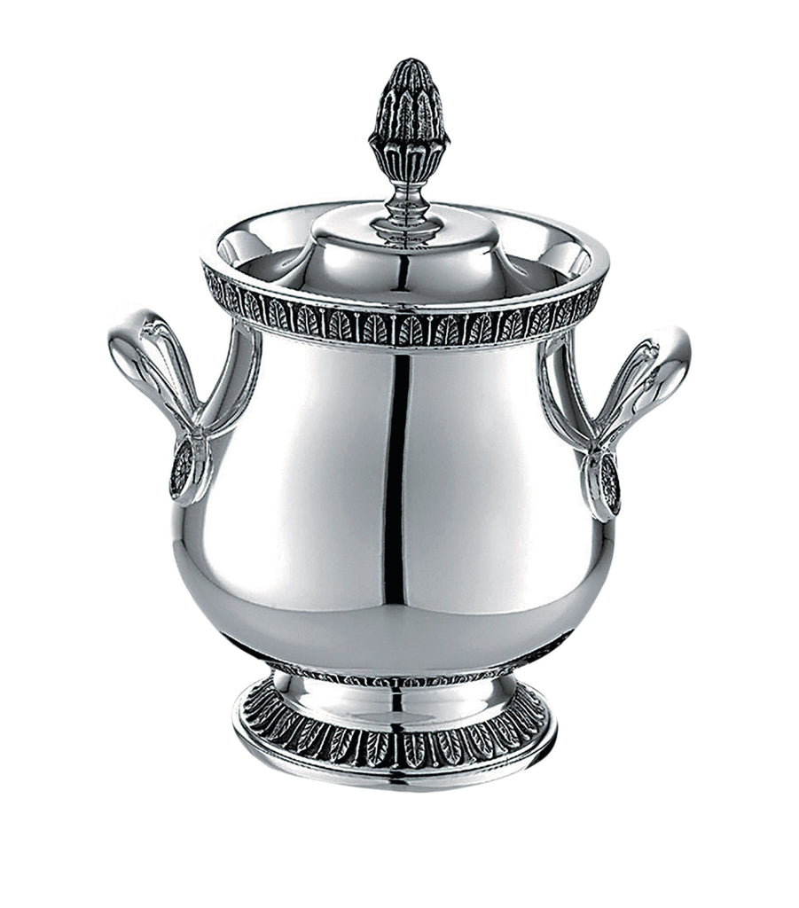 Silver-Plated Malmaison Covered Sugar Bowl