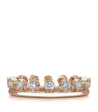 Rose Gold and Diamond Dewdrop Ring GOODS Harrods   