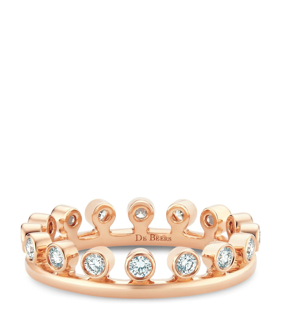 Rose Gold and Diamond Dewdrop Ring