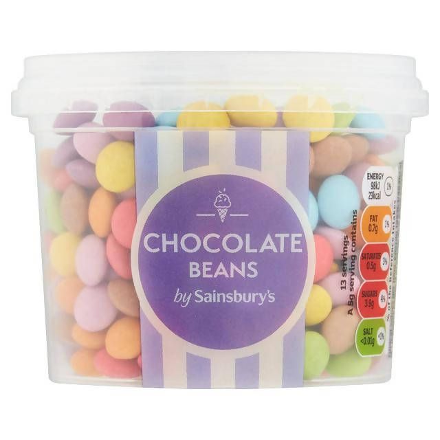 Sainsbury's Mixed Chocolate Beans 65g Decorations toppings & fillings Sainsburys   