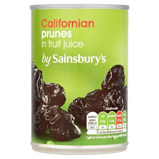 Sainsbury's Californian Prunes in Fruit Juice 410g