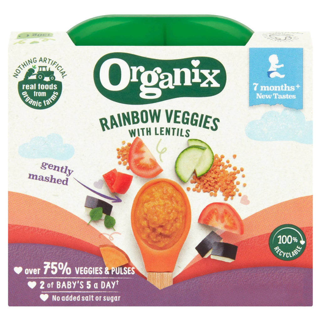 Organix Rainbow Veggies with Lentils (130g)