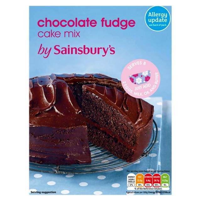 Sainsbury's Chocolate Fudge Cake Mix 502g