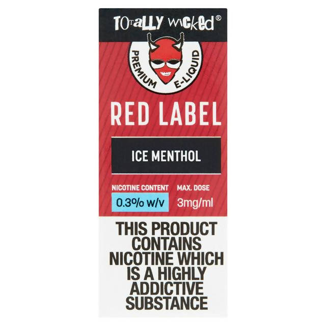 Totally Wicked Red Label Ice Menthol 10ml (3mg)