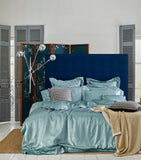 Silk Teal Superking Duvet Cover (260cm x 220cm) GOODS Harrods   