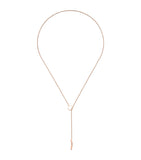 Rose Gold Link to Love Lariat Necklace GOODS Harrods   