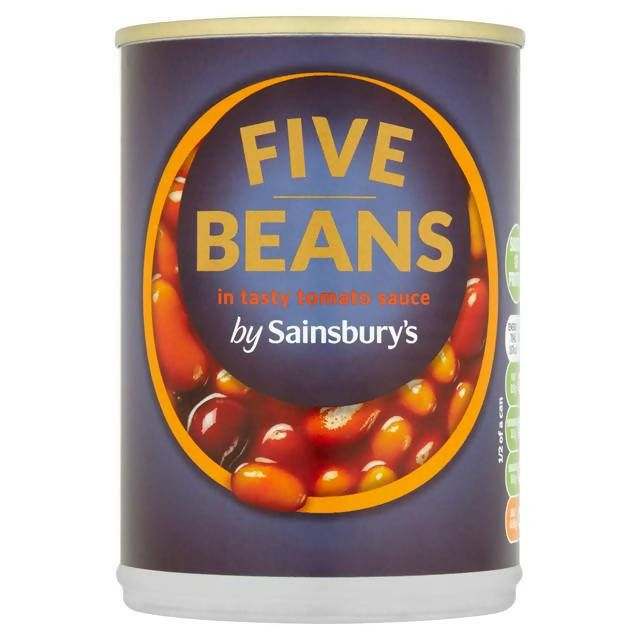 Sainsbury's Five Beans in Tasty Tomato Sauce 400g