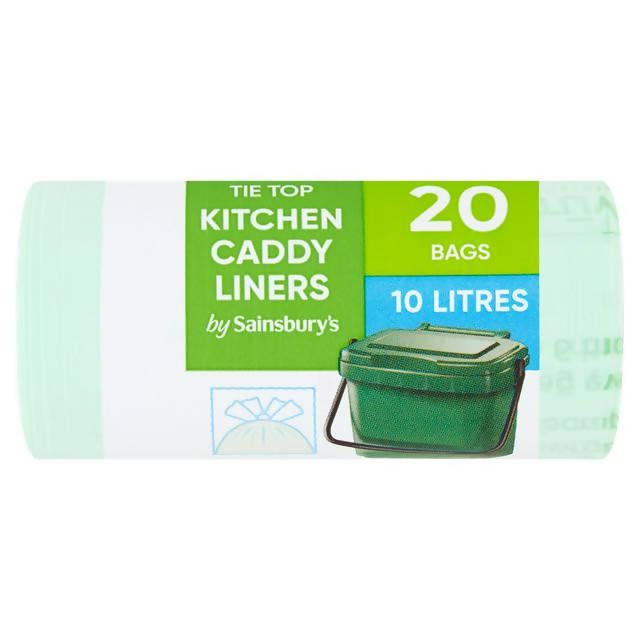 Sainsbury's Kitchen Caddy Liners x20 10L essentials Sainsburys   