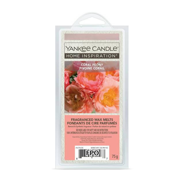 Yankee Candle Wax Melts Coral Peony