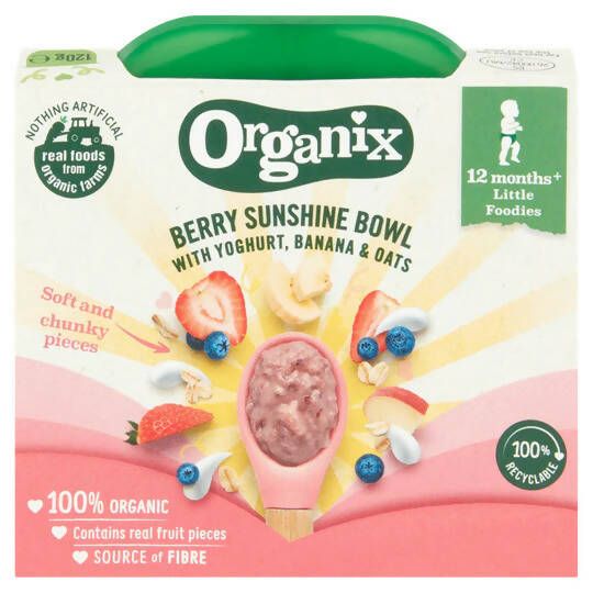 Organix Berry Sunshine Bowl with Yoghurt, Banana & Oats (120g)