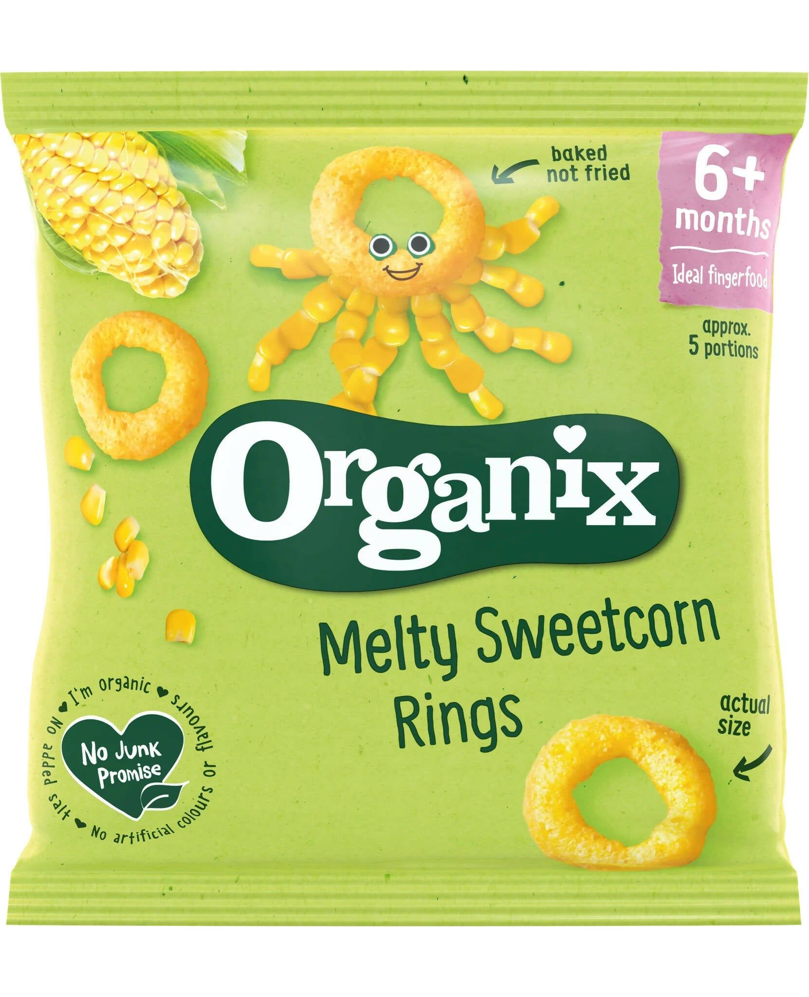 Organix Melty Sweetcorn Rings Single GOODS McGrocer Direct   