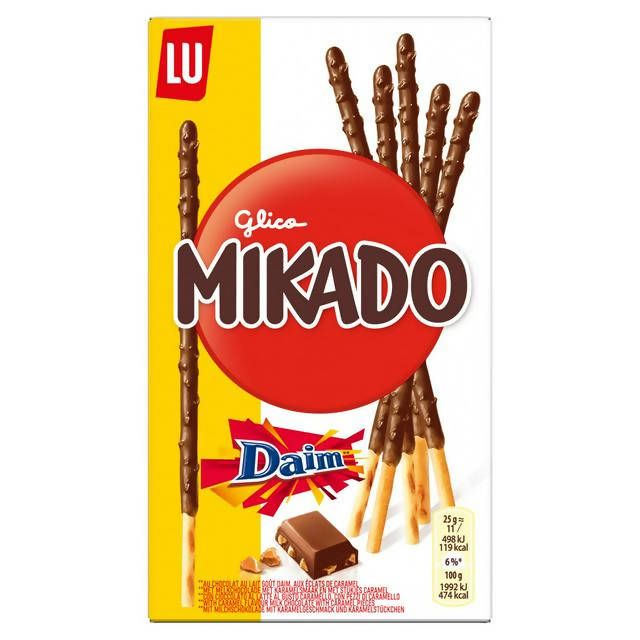 Mikado with Daim Chocolate Biscuits 70g Chocolate biscuits Sainsburys   