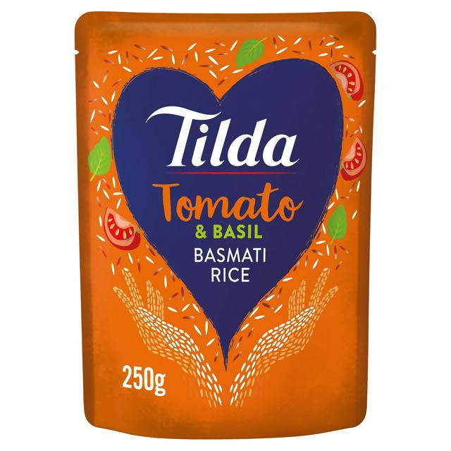 Tilda Microwave Tomato and Basil Basmati Rice 250g