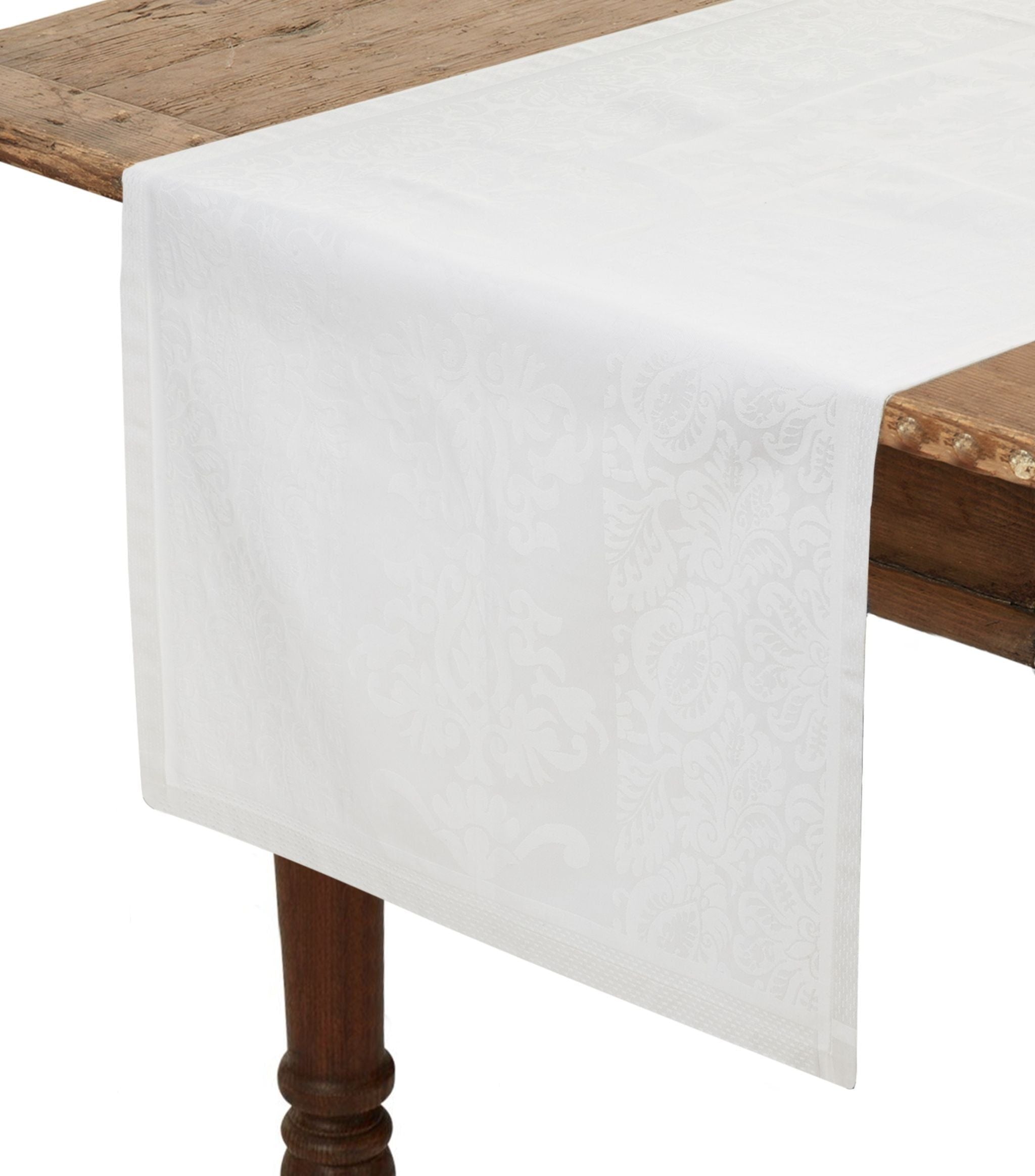 Siena Tonal Pattern Table Runner (55cm x 200cm) GOODS Harrods   