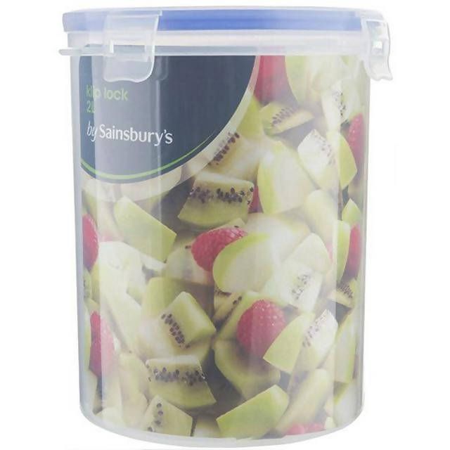 Sainsbury's Home Klip Lock Round Storage 2L Foil food bags & storage Sainsburys   