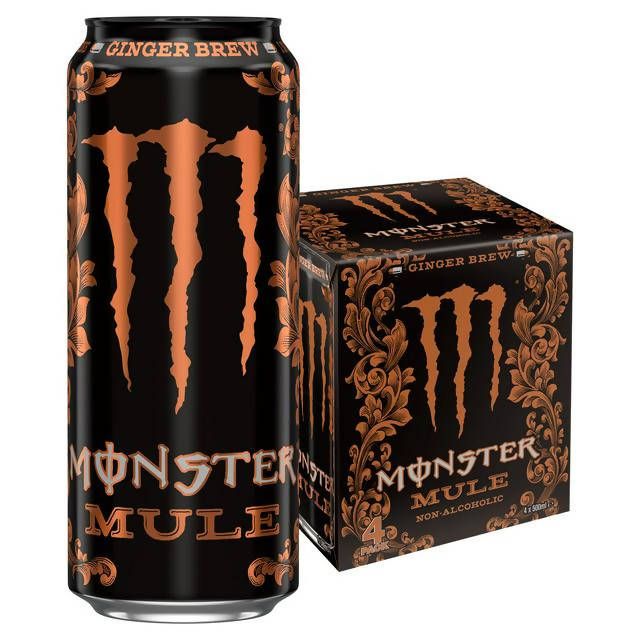 Monster Mule Ginger Brew Energy Drink 500ml