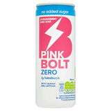 Sainsbury's Pink Bolt Zero Strawberry & Kiwi 250ml All Sainsburys   