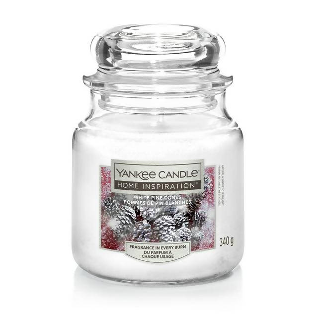 Yankee Medium Jar White Pine Cones Aircare Sainsburys   