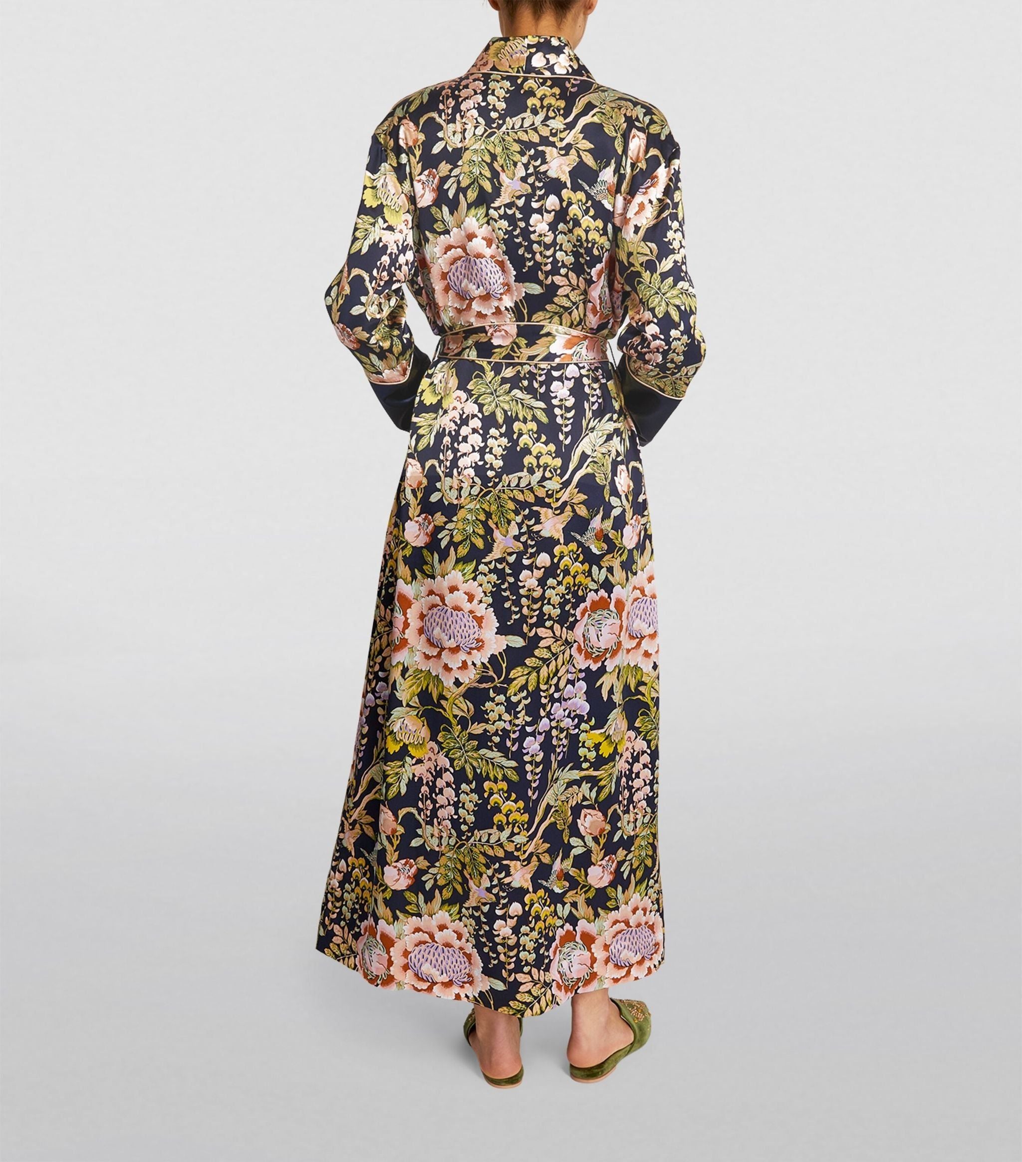 Silk Long Capability Robe GOODS Harrods   