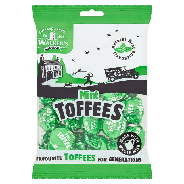 Walkers Mint Toffees Bag 150g