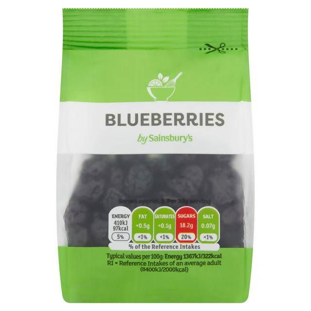 Sainsbury's Dried Blueberries 75g