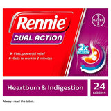 Rennie Dual Action Heartburn & Indigestion Chewable Tablets 24 PERSONAL CARE Sainsburys   