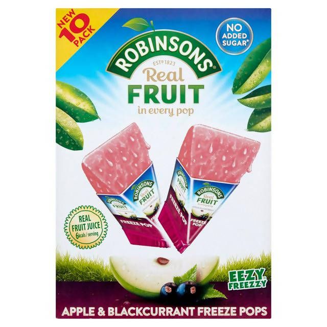 Robinsons Apple & Blackcurrant Freeze Pops 10x62ml