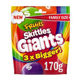 Skittles Giants Fruit Sweets Pouch Bag 170g sweets Sainsburys   