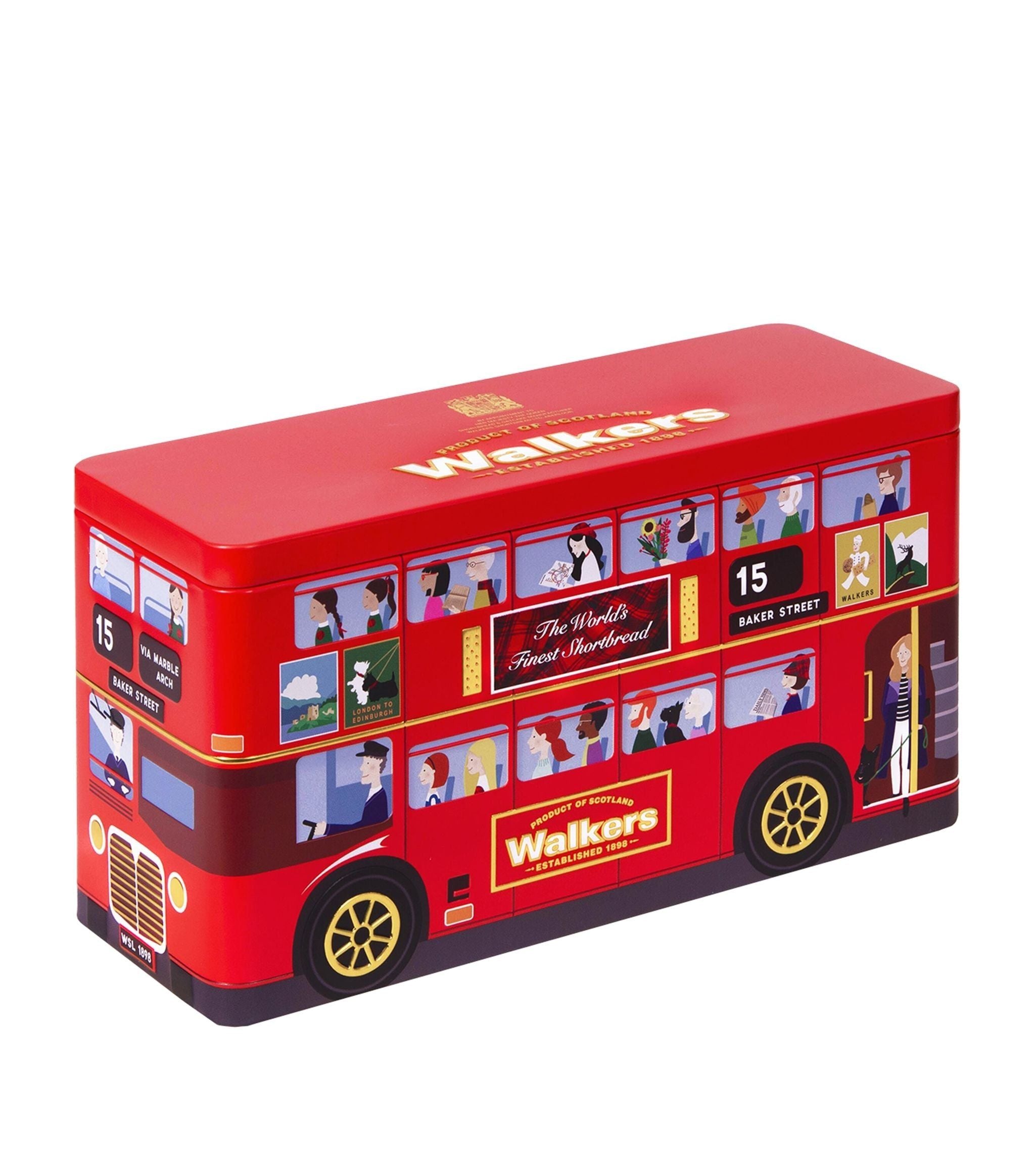 London Bus Shortbread Tin (250g) GOODS Harrods   